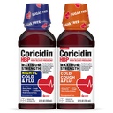 Koricidin HBP največja moč hladno in gripo dan in noč Sugar-free Tekoči Twinpack, Decongestant-free Cold Medicine za odrasle z visokim krvnim tlakom -12 Fl Oz (Pack po 2)