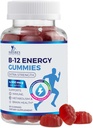 B-12 Vitamin Energy Gumies 4500mcg - Extra Strength B12 Gummy Žvečilni gumi za energijo Presnova in Imunska podpora - Prehranska dopolnila za ženske, moške, & otroke - Non-GMO, Vegan, Berry Flavor - 60 Count
