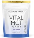 Premium nearomatizirano MCT olje v prahu s Keto Electrolytes- Creamer za kavo, čaj, in Shakes- Vključuje 15x Biorazpoložljiv kromov pikolinat, C10 in C8 MCT olje, pridobljeno iz kokosovih orehov – 120 Grams