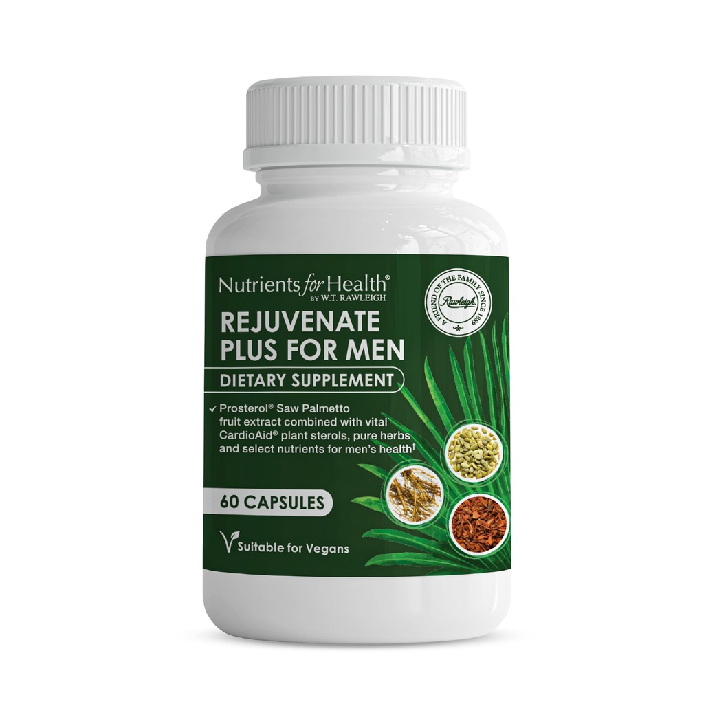 Rawleigh Rejuvente Plus za moške: 60 Veganske kapsule 