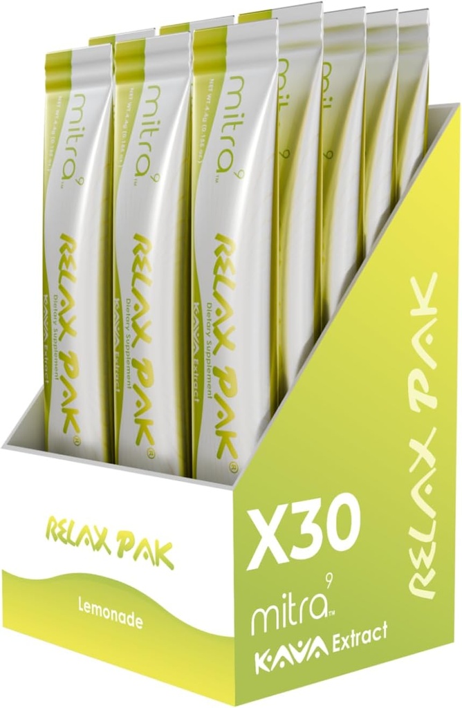 Mitra9 Kava Powder RelaxPak - limonada Kava Ekstrakt Powder Packets 