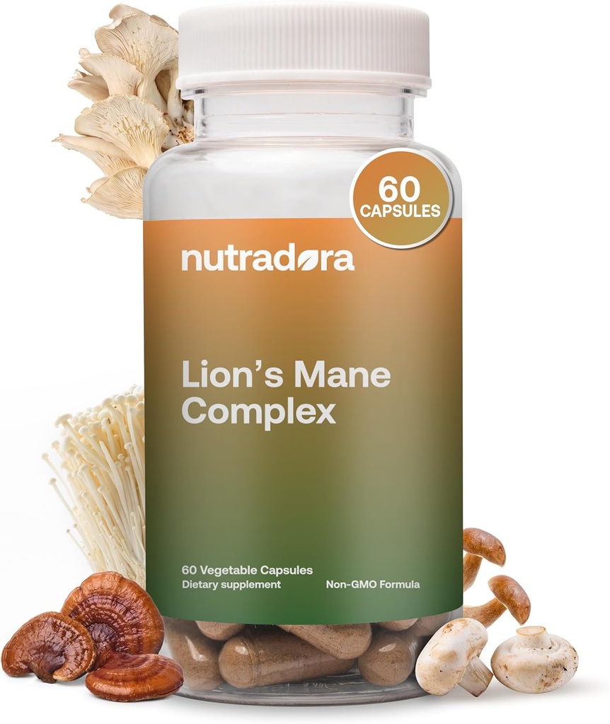 Levi Mane dopolnilne kapsule z Reishi Extract – 2000mg Levi Mane goba moč s Chaga, Shiitake, & Maitake za mentalno jasnost, Spomin, & Imunska podpora, rastejo v ZDA