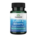 Swanson Standardized Lutein & Bilberry - Natural Supplement Promotion Eye Sight & Eye Health - Formula za pomoč zmanjšati utrujenost oči in sev - (120 Softgels)