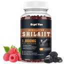 Shilajit Gummies 1000mg - Shilajit Pure Himalajan Organic za moške in ženske 85+ Trace Minerali Shilajit Resin z Ashwagandha, Maca, Black Seed Oil - Energija, Možgani, Immuniteta, Sugar Free Raspberry 60ct