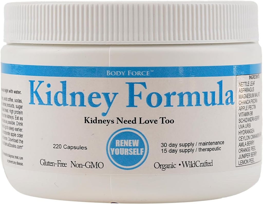 Ledvice Formula Kapsule z listom koprive, beluši, Chanca Piedra, Magnezijev malat - izboljša zdravje ledvic, poveča raven energije, izboljša lase in nohte, spodbuja zdravo uriniranje