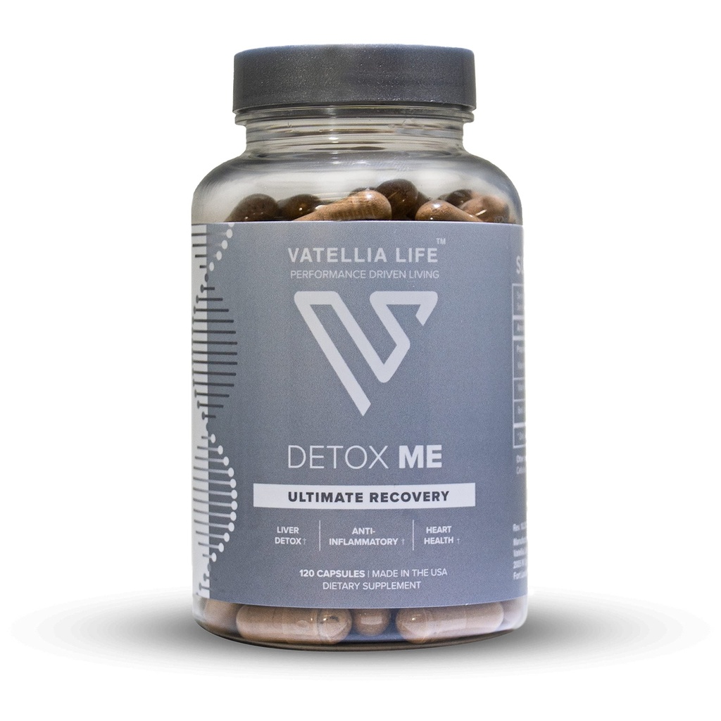 Vatellia Life New from Detox Me - Boosts Energy Sulfite Izločanje - Podpira Prebava & Gut Health - Vitamin K2 (MK-4), Plus B12, Folate - 60 Day Supplement za moške in ženske - 120 Count