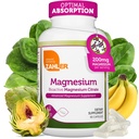 Zahler - Magnezij dopolnilne kapsule 200 mg (90 Count) Certified Kosher Bioactive Magnezijev Citrat za Max Absorpcija - Naravni magnezijev mineral za moške in ženske - Najboljši magnezijevi dodatki