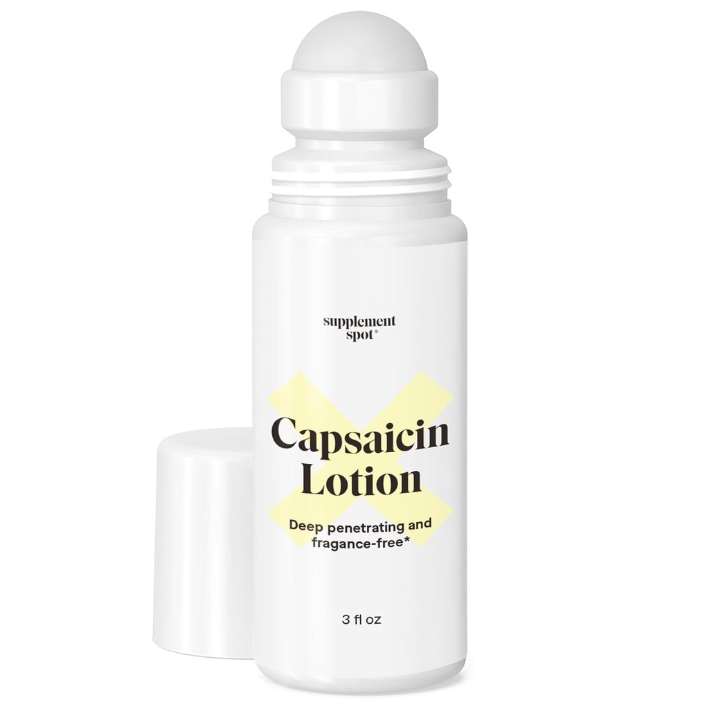 Capsaicin losion – Krema za mišice in sklepe – Globoko penetracijo roll On w/0,075% Capsaicin krema – (3 oz)