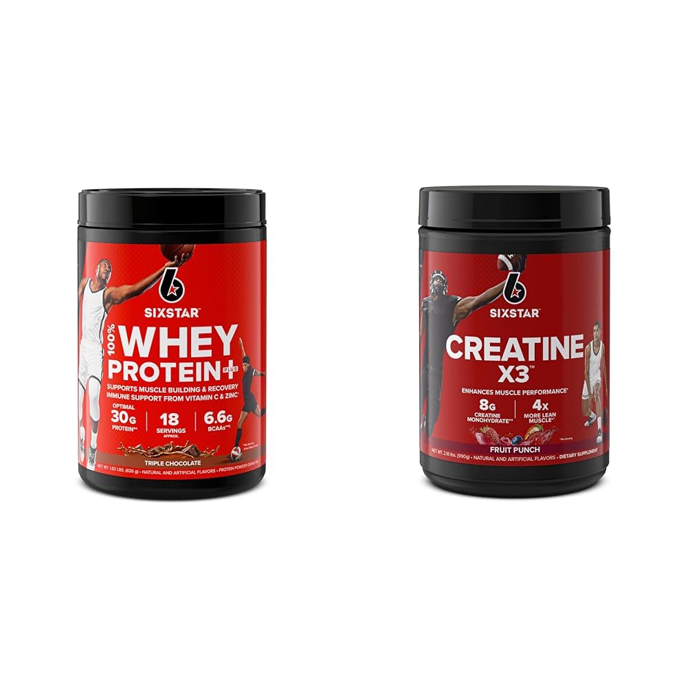 Six Star Elite Series 100% Whey Protein Plus Trojna čokolada 1,8 kg US & Kreatin v prahu Kreatin X3 