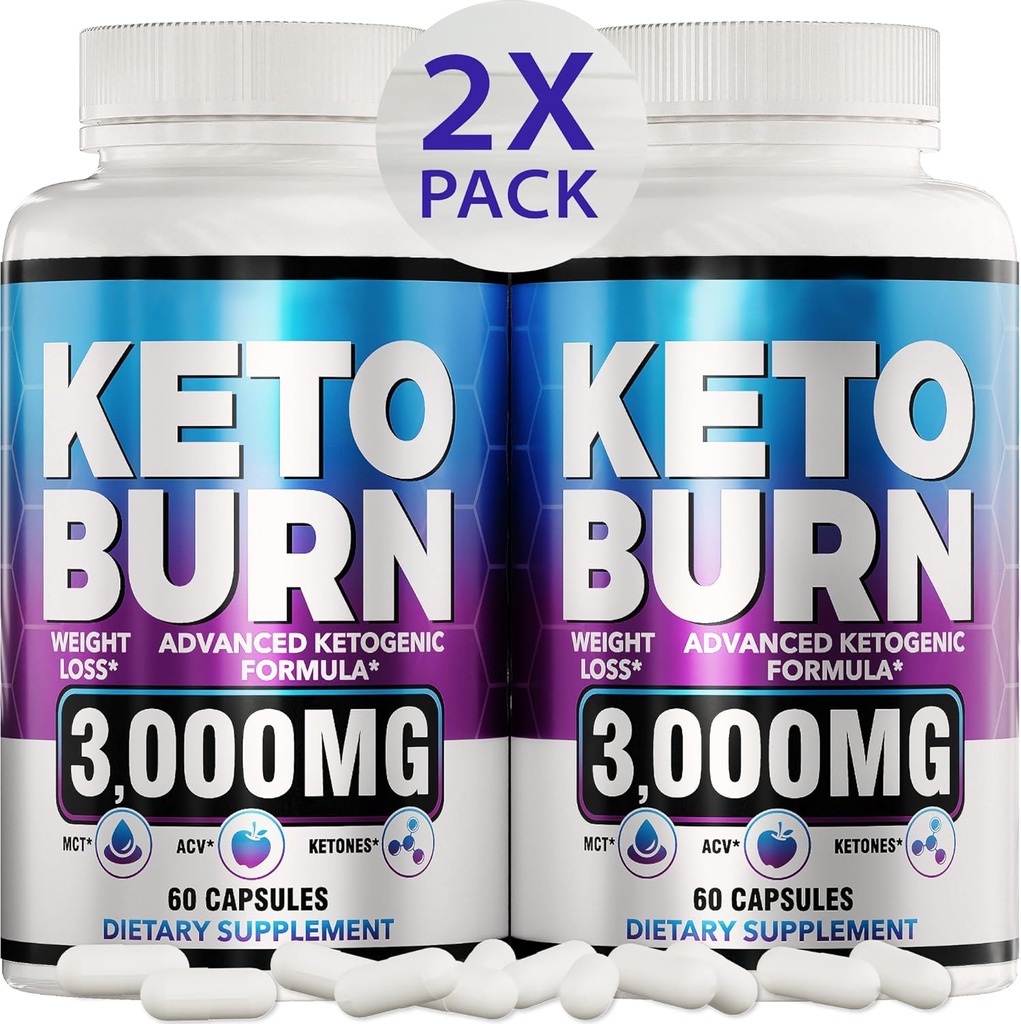 (2 paket) Keto Diet Pills - Napredno hujšanje - Keto dodatek za ženske in moške - Apple Cider Vinegar - Keto ACV Gummies Gummy - Izdelano v ZDA