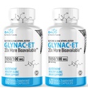 Naravne fuzije GlyNAC-ET NAC dodatek N-Acetil Cistein etil Ester - 20x Več Biorazpoložljiv - Glycine & N-acetilcistein Etil Ester Anti Aging Supplement, Boost Glutatione Pack 2-120 Count