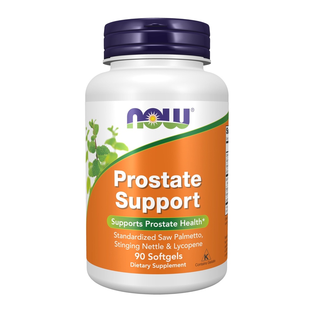 NOW Foods Supplements, Prostata Podpora, Prostata Podpora, s standardizirano žago Palmetto, Stinging Nettle & Lycopene, 90 Softgels