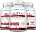 Odobreni Science® UritracTM - Podpora UTI - brusnica, D-mannoza, Lingonberry - Vegansko prijazno - 60 kapsul na steklenico - pakiranje po 3