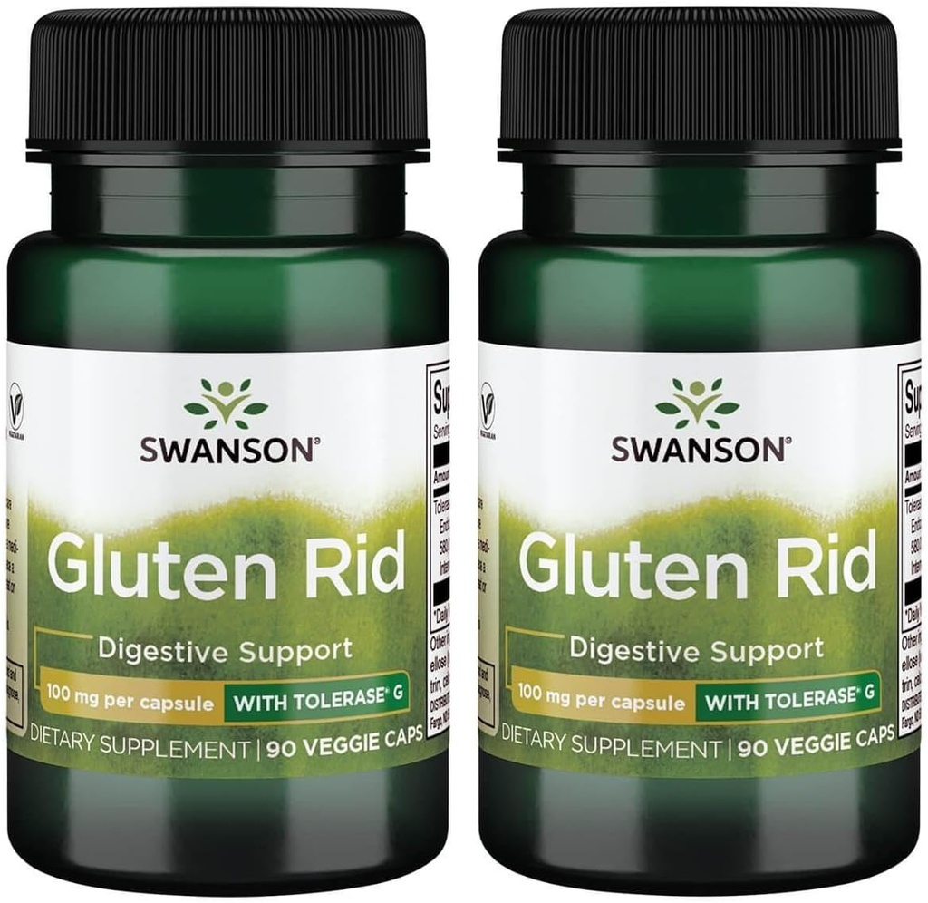 Swanson Gluten Rid z tolerazo G 100 mg 90 Veg caps (2 pakiranji)