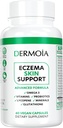 Ekcem dopolnila - Formulirane Dyshidrotic Eccema tablete za odrasle - zagotavljanje Eccema Relief, Ciljna intervencija ekcema, Dražena suha koža, in okrepljena s psoriaza dodatki
