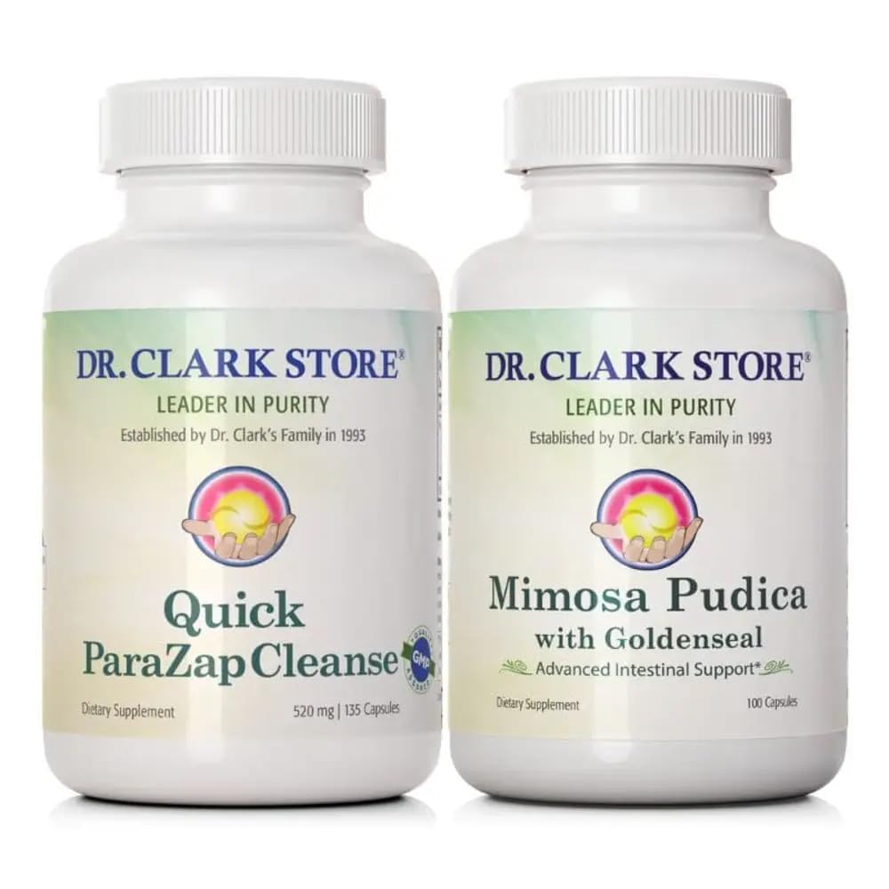 Dr Clark Store Quick para-Zap čiščenje & Mimosa Pudica – Močno čiščenje, Detox podpora in Gut Health Formula