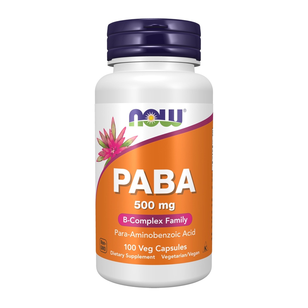 Zdaj dopolnila, PABA (para-aminobenzojska kislina) 500 mg, B-kompleks družina, 100 kapsul