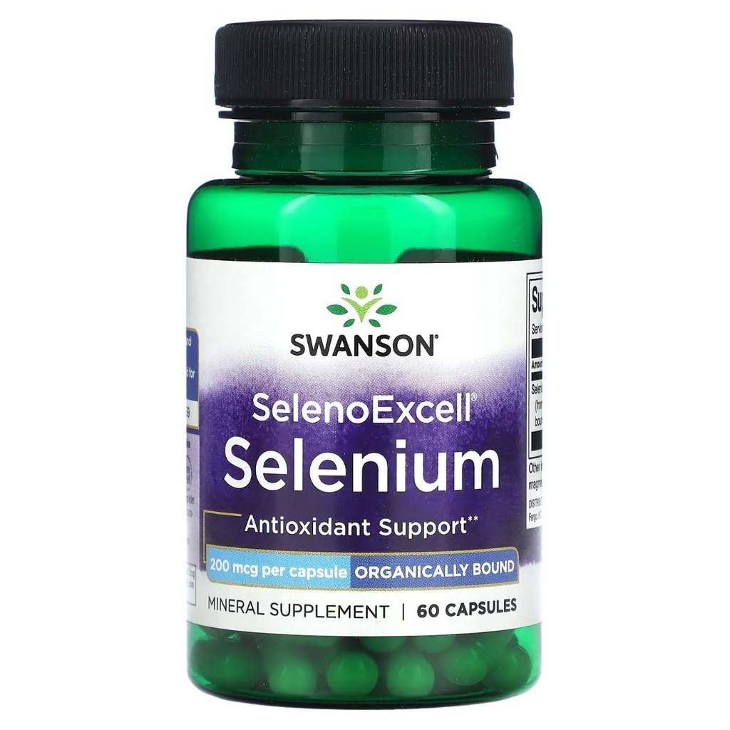 Swanson Selenoexcell Selen 200 μg 60 kapsul