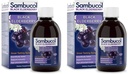 Sambucol Black Elderberry Syrup - Sambucus Elderberry Syrup, Black Elderberry Liquid, Imunska podpora, Visoki antioksidanti, Gluten Free - Original Formula, 7.8 Fl Oz (Pack of 2)