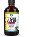 Neverjetna zelišča Premium črno seme olje - Gluten brezplačno, brez GSO, hladno stisnjena Nigella Sativa Aids v prebavnega zdravja, imunske podpore, možganske funkcije - 8 Fl Oz