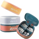 Organizator tablete Prenosna tableta primeru majhne tablete Škatla za torbico ali žepno dnevno tablete Box Organizator 4 krat na dan za vitamine Medicine dodatek (3 PCS)