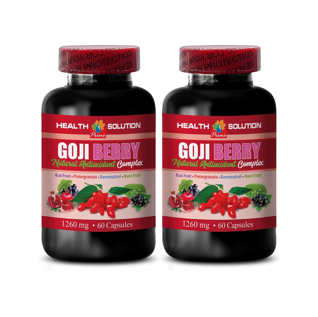 antioxidant multivitamin - GOJI BERRY - NATURAL ANTIOXIDANT COMPLEX - Natural resveratrol - antioxidants supplement - superfood goji berries, goji berry supplements, superfood antioxidant, 2B 120Caps
