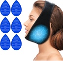 ZNÖCUETÖD Modrost Zob Ice Pack glavo Ovoj za Modrost Zob Odstranjeval zob bolečine Release, TMJ, Jaw Ice za obraz oralne kirurgije, Zobna implantat s 6 ponovno uporabo vroče hladno gel paketi