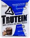 Body Nutrition Trutein Visoke beljakovine v prahu: 45% Whey, 45% Kazein, 10% Jajca bela, Gluten-free, nizko natrij, Grass Fed Whey Protein, Gym Supplement & Break Shake, Chocolate Peanut Butter, 34g Vzorec