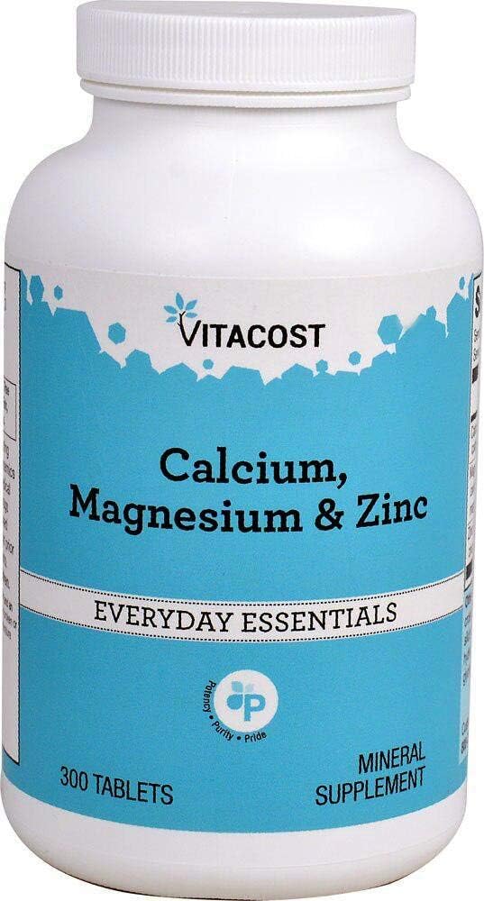 Vitacost kalcij, magnezij in cink - 300 tablet
