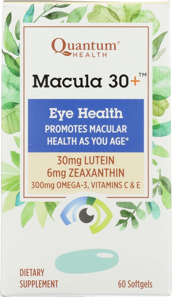 Quantum Health Macula 30+ Eye Health, 60 Softgels (paket z 1)