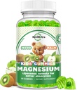 Liposomni otroci Magnezij Gumies- Magnezij Glicinat Gumies za otroke dodatek-m/omega-3, vitamin B6, D3- Podpora Calm Stress Relief, Kost, Mood, Green Apple & Kiwi Flavor, 60 Count