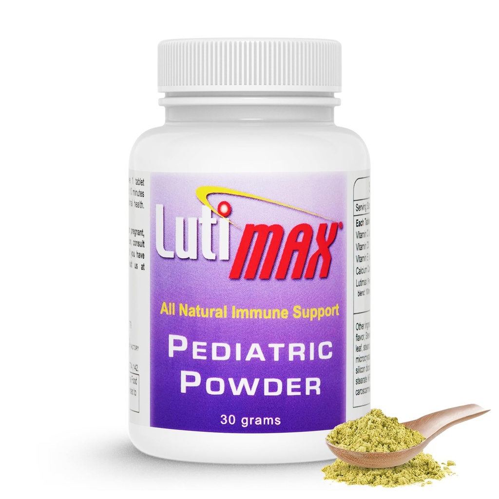 Lutimax Pediatric Powder Brain Supplement z Luteolin & Rutin za otroke - spomin, fokus, mišice in imunske podpore Možganski dodatki - Nootropni antioksidanti - 200 Serving