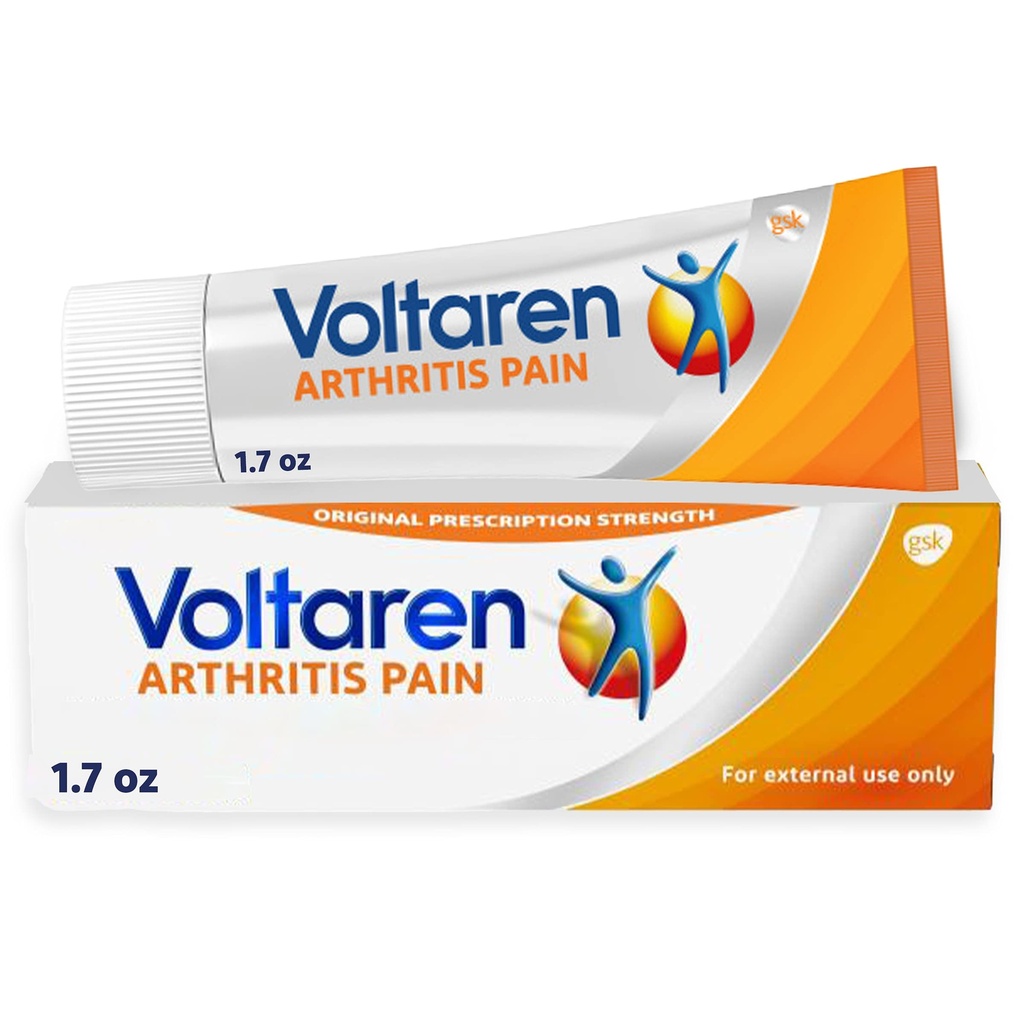 Voltaren Artritis Pain Gel za močne topične artritis bolečine Relief z diklofenak, brez recepta - 1,7 oz/50 g Tuba