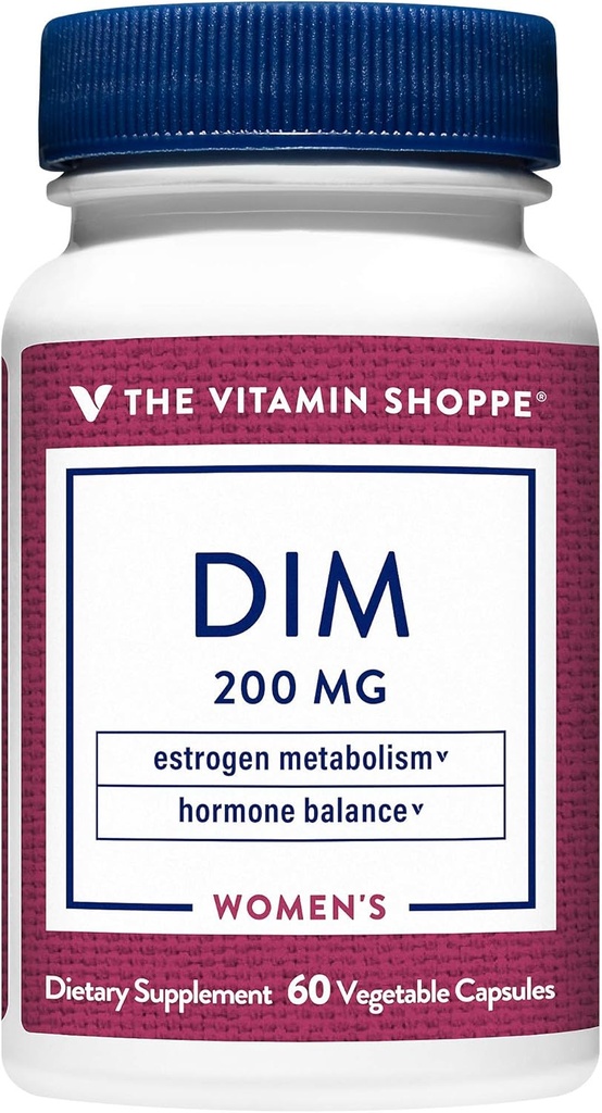 Vitaminska trgovina DIM z BioPerinom - podpira hormonsko ravnovesje in estrogensko presnovo - 200 MG (60 vegetarijanskih kapsul)