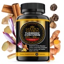 GOLDEN SAFFRON Kurkumin dodatek z bioperinom, žafranom, cimetom in ingverjem - visoko moč, ne-GMO, gluten-free dodatek za boljšo učinkovitost. Izdelano v ZDA