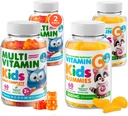 DR. MORITZ Essential Vitamin Pair - Otroci multivitaminski gumijasti paket (60 Count, 2 Pack) z vitaminom C (60 Count 2 Pack)