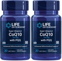Life Extension Super Ubiquinol CoQ10 s PQQ, CoQ10, PQQ, shilajit, zdravje srca, podpora celični energiji, 8X boljša absorpcija, Gluten-free, 100 mg, 30 mehkih gelov (paket po 2)