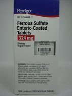 Železov sulfat 324mg rdeče tablete z enteričnim premazom 100count