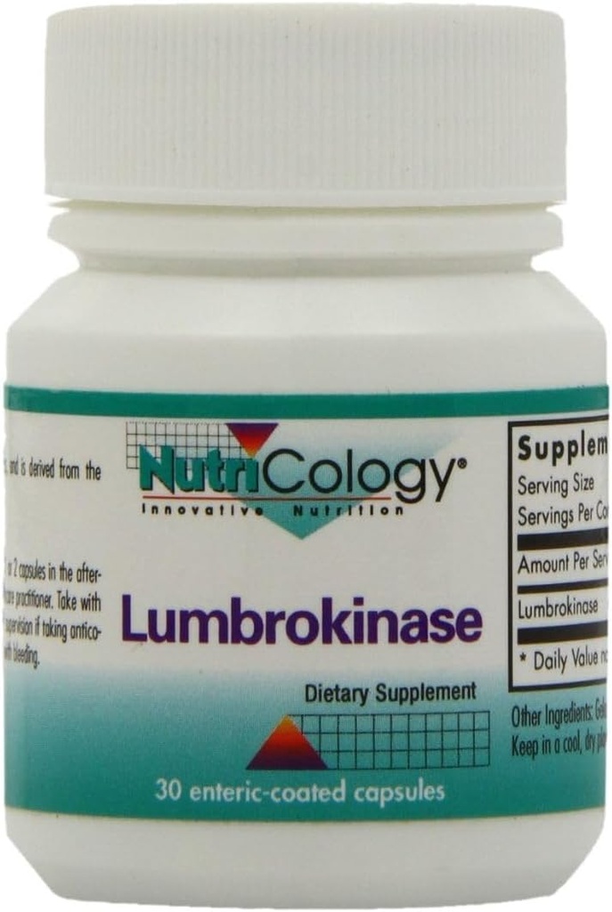 Nutriologija Lumbrokinaza dodatek - Cirkulatorni sistem podpora, podpira krvni obtok že v normalnem območju - 30 zapoznelo sproščanje vegetarijanske kapsule