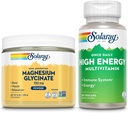 SOLARAY Magnezij Glicinat prašek 350 mg in visokoenergijski multivitaminski paket - kelirani magnezij in enkrat na dan multi - zdravje kosti, mišice, srce in imunske podpore, 60-dnevni garancije, 6oz/60ct