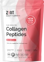 Zint colagen peptides prašek (32 oz): Paleo-friendly, Keto-Certified, Grass-Fed Hydrolyzed Kolagen Protein dodatek - brez arome, Non GSO