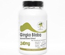 Ginkgo Biloba standardizirani ekstrakt 240mg 24% Glikozidi ~ 200 Kapsula - Brez dodatkov ~ Naturetition dopolnila
