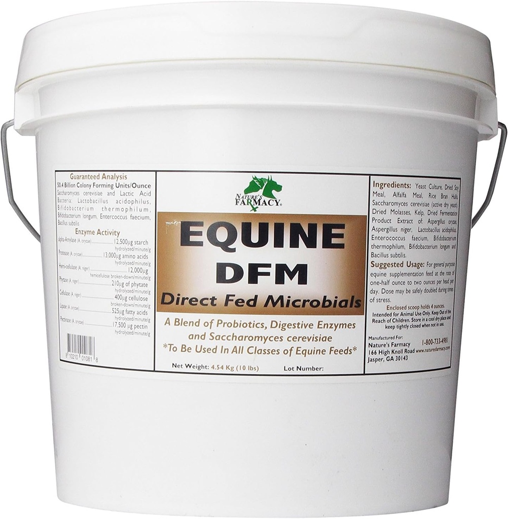 Farmacy Equine DFM (neposredni Fed Microbial) živi probiotiki, encimi 50 milijard CFU Ounce (5 funtov)
