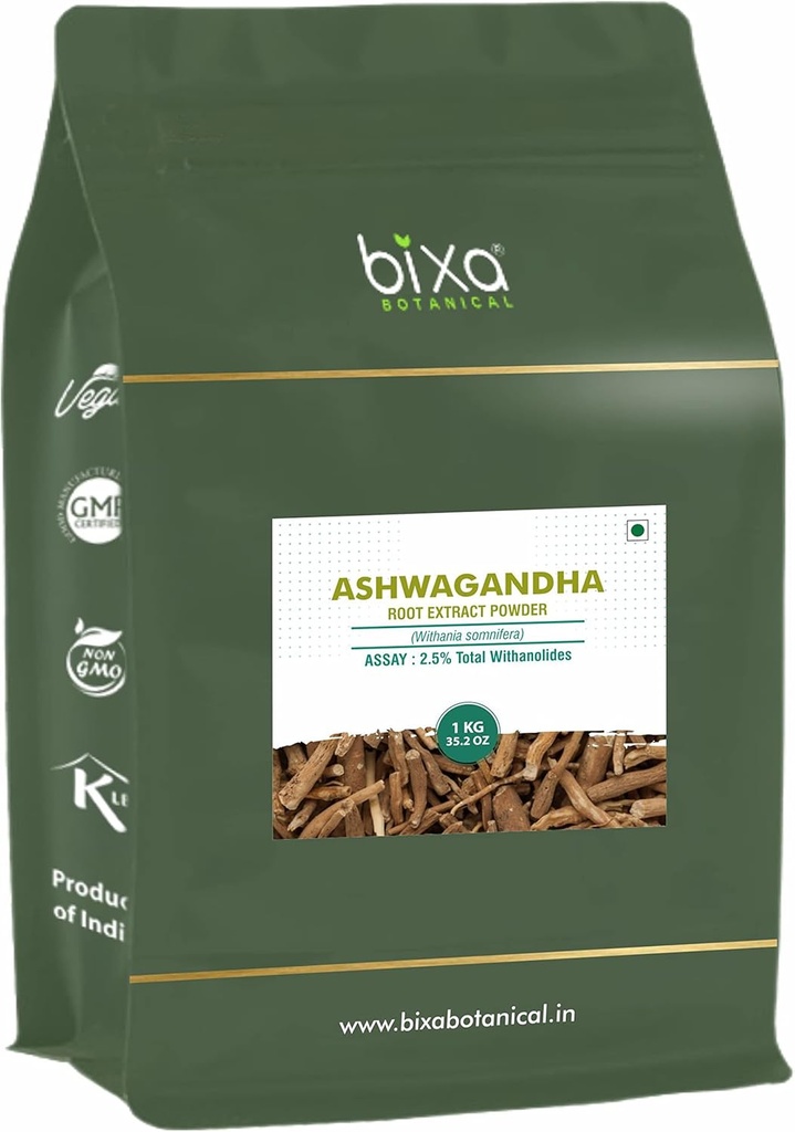 Bixa BOTANICAL Ashwagandha Root Dry Extract - 2,5% skupni Witanolidi z gravimetrijo (35.2 Ounce (Pack of 1))