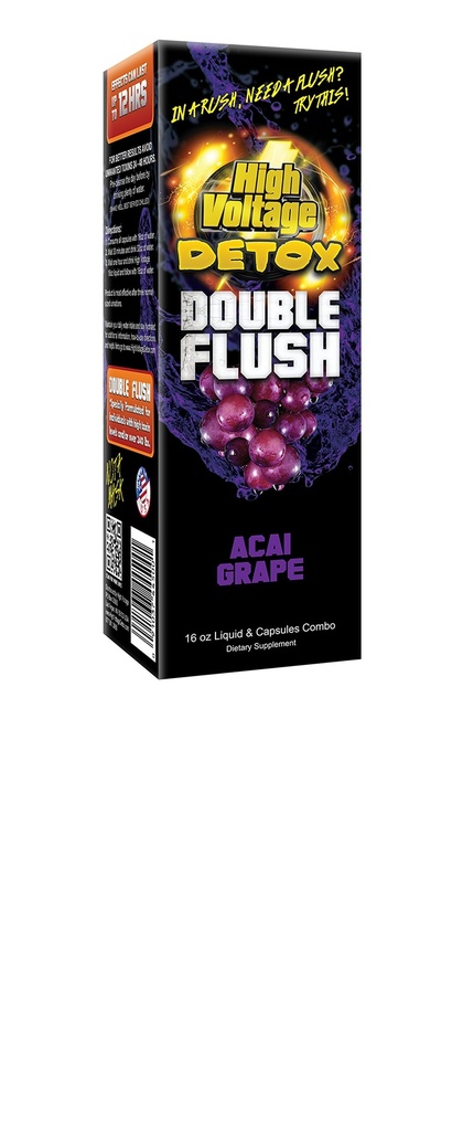 Grozdje z visoko napetostjo detox z dvojno flush acai