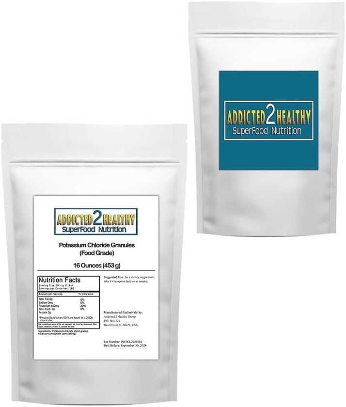 1 funt Kalijev klorid Granule (vrsta živil) - z dodatkom 2 zdravo, 16.0 Ounce
