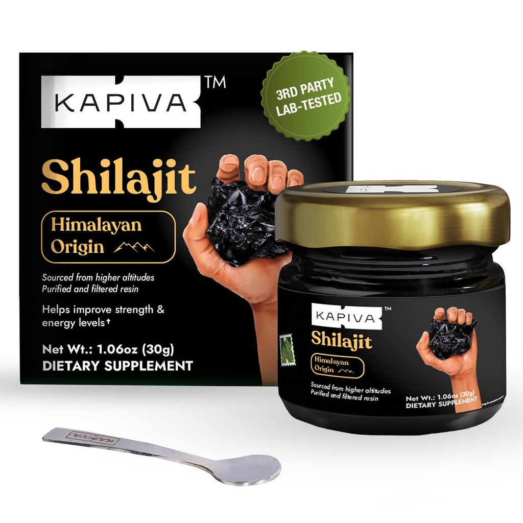 Kapiva 100% Pure Himalajan Shilajit Resin(30gm), Visoka moč za moške in ženske 