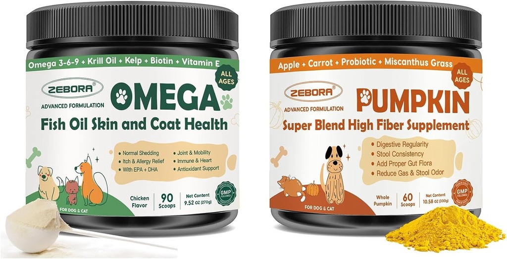ZEBORA buča za pse, Omega 3 ribje olje za pse