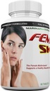 FEMVIT kože multivitamin, multi-Minerals in zeliščni ekstrakti za mlajšo kožo. Anti staranje, anti gube s kolagenom, hialuronska kislina in biotin. 60 Tablete (Ni krema)