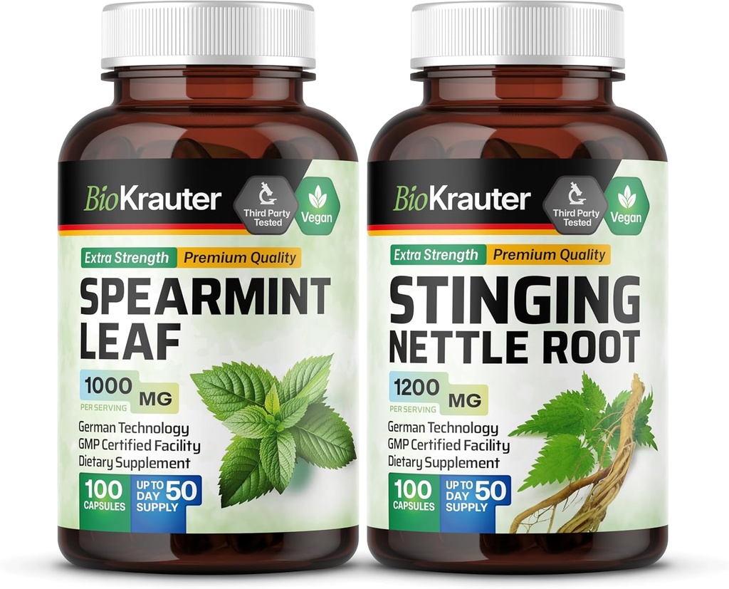 BIO KRAUTER Spearmint 100 kapsul & kopriva 100 kapsul
